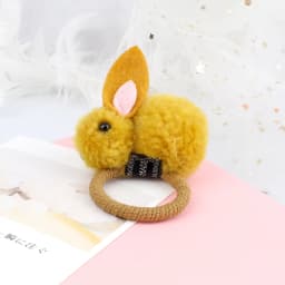 Soft Hairball Hair Bands Accessories Cute Plush Rabbit Elastic Hair Ties Sweet Bunny Hair Clip Headwear Gift For Women Girl Kids