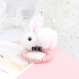 Soft Hairball Hair Bands Accessories Cute Plush Rabbit Elastic Hair Ties Sweet Bunny Hair Clip Headwear Gift For Women Girl Kids