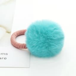 Soft Hairball Hair Bands Accessories Cute Plush Rabbit Elastic Hair Ties Sweet Bunny Hair Clip Headwear Gift For Women Girl Kids