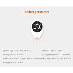 Staniot 4 Buttons Anti-Theft Smart Wireless Remote Control 433Mhz For Home Burglar Security Alarm System Support WIFI GSM 4G/2G