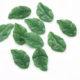 10pcs Leaf Petal Shape 28x17mm Lampwork Glass Loose Pendants Beads for Jewelry Making DIY Handmade Crafts Findings