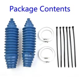 2 Sets Universal Silicone Dust Cover Joint Boot Drive Shaft Steering Boot Gaiter and Pinion Boot Replacement Car Accessories