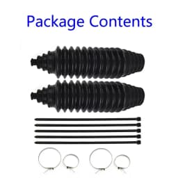 2 Sets Universal Silicone Dust Cover Joint Boot Drive Shaft Steering Boot Gaiter and Pinion Boot Replacement Car Accessories
