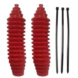 2 Sets Universal Silicone Dust Cover Joint Boot Drive Shaft Steering Boot Gaiter and Pinion Boot Replacement Car Accessories