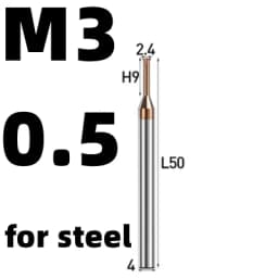Tungsten Carbide Single Tooth Spiral Milling Cutter Thread Mill Metric Router Bit For Steel Aluminum End Mill CNC Tool 60°