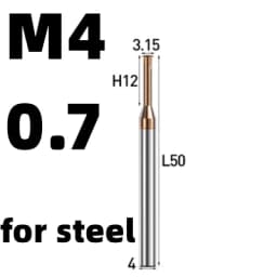 Tungsten Carbide Single Tooth Spiral Milling Cutter Thread Mill Metric Router Bit For Steel Aluminum End Mill CNC Tool 60°