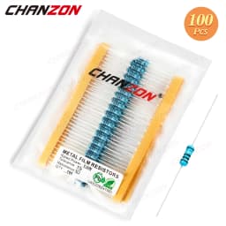 100pcs 1/2W 1% High Precision Metal Film Resistor 1 2.2 4.7 10 100 220 330 470 K M 1K 4.7K 10K 15K 47K 100K Ohm Fixed Resistant