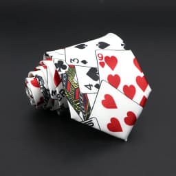 Hot Classic Men's Music Tie Piano Guitar Musical Notes Star Poker Necktie Smooth Soft Black Wihte Novelty Accessories Ties Gift