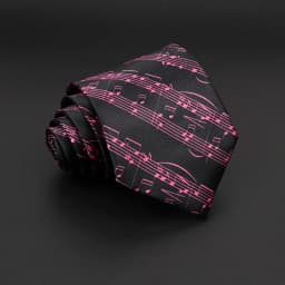 Hot Classic Men's Music Tie Piano Guitar Musical Notes Star Poker Necktie Smooth Soft Black Wihte Novelty Accessories Ties Gift