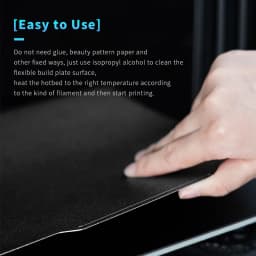 For Voron PEI Double Sided Black Texured PEI Pro Coated Spring Steel Sheet Build Plate 120/300/355mm For 3D Printer Parts