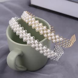 2021 Multiple Styles New Fashion Pearls Versatile Simple Temperament Hair Band Headband for Women Girl Accessories Headwear