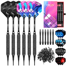 CyeeLife 16/20g Soft Tip Darts Set Professional for Plastic Electronic Dartboard Indoor Dartboard Game Family Bar Entertainment