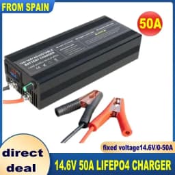 14.6V 80A 50A Battery Charger Lifepo4 Charger Current and Fixed Voltage 100V 240V Power Adapter with Display 40A 30A 20A