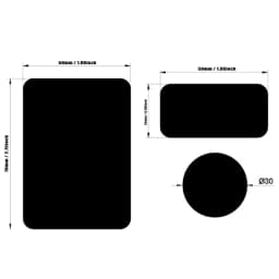 2pcs Freilein Ripstop Kite Repair Sticker Patch Waterproof High Stickiness Translucent Back-up Tool Accessories 12 Colour