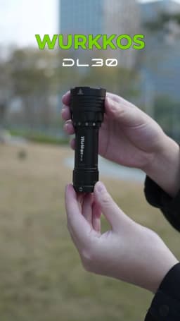 Wurkkos DL30 Diving Flashlight 3600 Lm IPX8 Waterproof 21700 Rechargeable Dive Light Features 3 Modes Suitable for Spearfishing