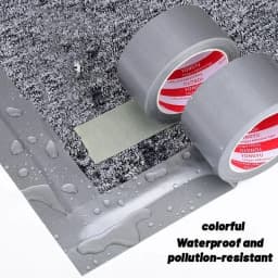 10m Thick Industrial Tape (Silver-Gray) - Single-Sided, Waterproof/Windproof, Wear-Resistant for Repair & Bundle Tasks