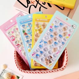 Chiikawa BONBON DROP Cute 3D Decorative Decals Waterproof Adhesive Sticker for Phone Case Laptop Water Bottle DIY Craft Supplies
