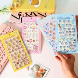 Chiikawa BONBON DROP Cute 3D Decorative Decals Waterproof Adhesive Sticker for Phone Case Laptop Water Bottle DIY Craft Supplies