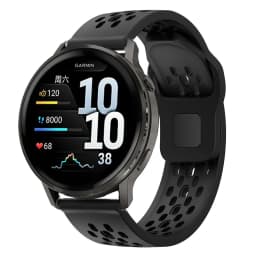 22mm Hole Silicone Band for Garmin Forerunner 255 265 970 165 55/Active 6 5 Bracelet Correa For Venu 4 3 45mm/Vivoactive 5 Strap