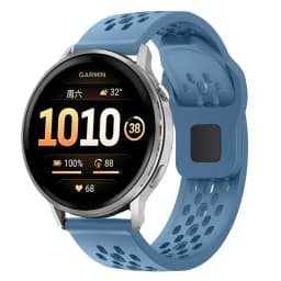 22mm Hole Silicone Band for Garmin Forerunner 255 265 970 165 55/Active 6 5 Bracelet Correa For Venu 4 3 45mm/Vivoactive 5 Strap