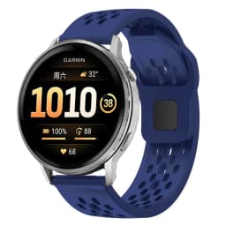 22mm Hole Silicone Band for Garmin Forerunner 255 265 970 165 55/Active 6 5 Bracelet Correa For Venu 4 3 45mm/Vivoactive 5 Strap
