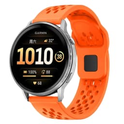 22mm Hole Silicone Band for Garmin Forerunner 255 265 970 165 55/Active 6 5 Bracelet Correa For Venu 4 3 45mm/Vivoactive 5 Strap