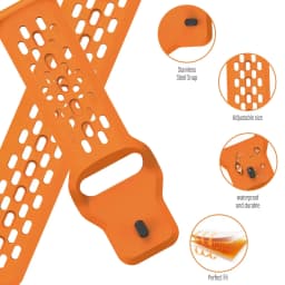 22mm Hole Silicone Band for Garmin Forerunner 255 265 970 165 55/Active 6 5 Bracelet Correa For Venu 4 3 45mm/Vivoactive 5 Strap