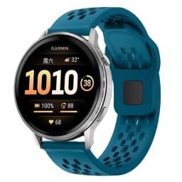 22mm Hole Silicone Band for Garmin Forerunner 255 265 970 165 55/Active 6 5 Bracelet Correa For Venu 4 3 45mm/Vivoactive 5 Strap