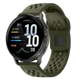 22mm Hole Silicone Band for Garmin Forerunner 255 265 970 165 55/Active 6 5 Bracelet Correa For Venu 4 3 45mm/Vivoactive 5 Strap