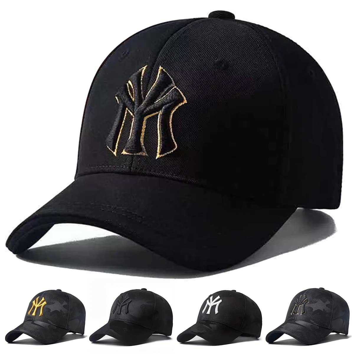 Unisex Letter Embroidery Camouflage Baseball Caps Spring and Autumn Outdoor Adjustable Casual Hats Sunscreen Hat Sports Golf Cap
