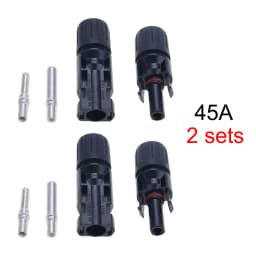 YuXi 1/2 Sets 1000V 30A 45A Solar Photovoltaic Connector Male Female Solar Panel MC-4 Waterproof Plug PV Modules