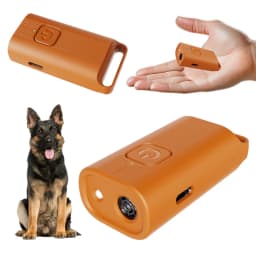 Mini Ultrasonic Dog Repeller Rechargeable Portable Dog Bark Deterrent DeviceTrainer Anti Barking Device with LED