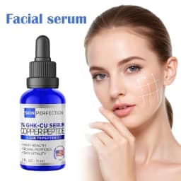 1% GHK-Cu Serum Copper Peptide Deeply Nourishing Enhance Skin Elasticity Firming Essence Antioxidant Anti-Wrinkle Facial Glowing