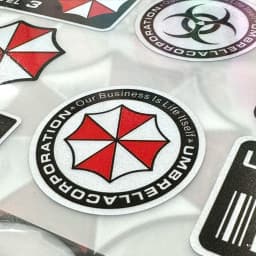 Umbrella Corporation Stickers Set Resident Evil, Waterproof Vinyl Decals for Laptop, Water Bottle, Skateboard, Luggage, Helmet