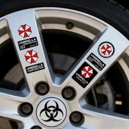 Umbrella Corporation Stickers Set Resident Evil, Waterproof Vinyl Decals for Laptop, Water Bottle, Skateboard, Luggage, Helmet