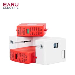 EARU AC 385V SPD 1P 2P 3P 4P 20KA 30KA 40KA 60KA House Lightning Surge Protector Protective Solar PV Low-Voltage Arrester Device