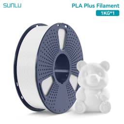 SUNLU PLA 1.75MM PLAPLUS 1KG 3D Printer Filament Arranged Neatly No Knots Non-Toxtic Biodegradable Vacuum Packaging