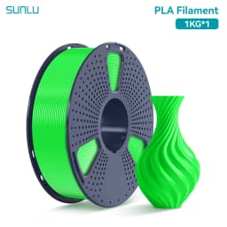SUNLU PLA 1.75MM PLAPLUS 1KG 3D Printer Filament Arranged Neatly No Knots Non-Toxtic Biodegradable Vacuum Packaging
