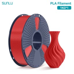 SUNLU PLA 1.75MM PLAPLUS 1KG 3D Printer Filament Arranged Neatly No Knots Non-Toxtic Biodegradable Vacuum Packaging
