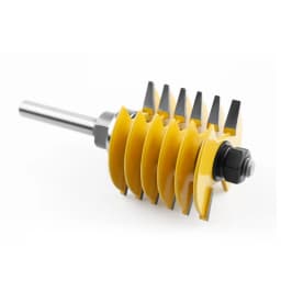 LAVIE 1pc 8mm 12mm 1/2" Shank Brand New 2 Teeth Adjustable Finger Joint Router Bit Tenon Cutter Industrial Grade For Wood Tool