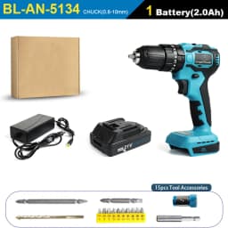 New Brushless Motor 21V Wireless Hand Mini Impact Charging Drill For Makita Electric Cordless Screwdriver Li-ion Battery Tools