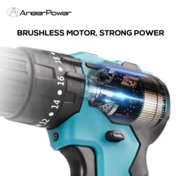 New Brushless Motor 21V Wireless Hand Mini Impact Charging Drill For Makita Electric Cordless Screwdriver Li-ion Battery Tools