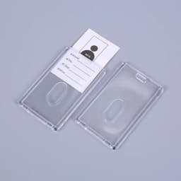 1PCS Card Cover Case Badge Holder Transparent AcrylicFactory Company Office Staff Employee's ID Name Tag Pass Bus Card Sleeve
