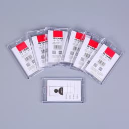 1PCS Card Cover Case Badge Holder Transparent AcrylicFactory Company Office Staff Employee's ID Name Tag Pass Bus Card Sleeve