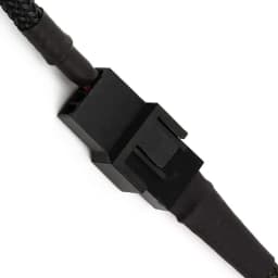 Angitu 2pin Graphic Fan Adapter Cable to 4Pin GPU Motherboard Fan/PWM Card Com GPU to CPUpatible with 3pin 4pin Black Sleeved