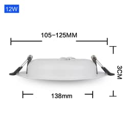 DC 12V Led Downlight 3W 6W 9W 12W 15W 18W 36W LED Ceiling Recessed Grid Aluminium Alloy Round Lamp Spot Light For 12 Volts