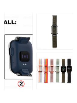 Nylon Strap for Redmi Watch 2 Lite Band for Mi Watch Lite/ POCO Watch Strap Bracelet Metal Case Protector Cover Nylon Wristband