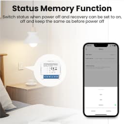 AVATTO 1/2/3 Gang Tuya Zigbee Light Switch Module No Neutral Wire, 2 Way Control DIY Smart Breaker Works with Alexa Google Home