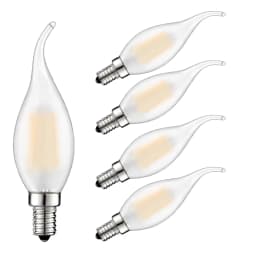 Retro Led Dimmable Candle Light C35 Frosted E14 220V 4W 6W Warm White 2700K Filament Bulbs Lamp For Chandelier Lighting