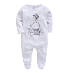 5pcs Honeyzone Winter Toddler Animal Footies New Born Baby Clothes Set Soft Breathable Pyjama Ubranka Dla Niemowlat Clothing Set